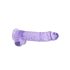 REALROCK - átlátszó élethű dildó - lila (22cm)