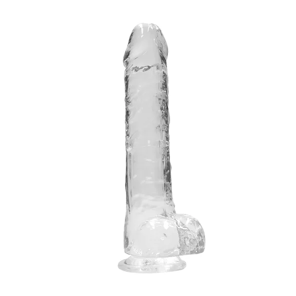 RealRock - átlátszó élethű dildó - átlátszó (22cm)