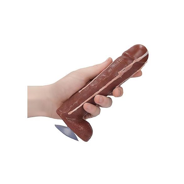 Dicky Cum - szappan pénisz herékkel - barna (250g)