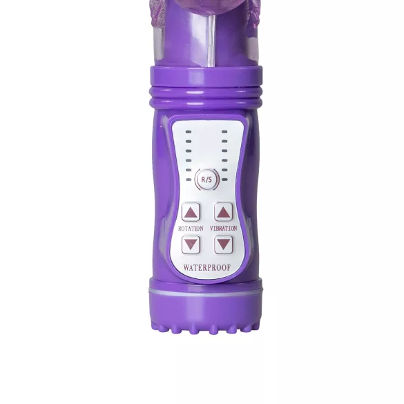 EasyToys Butterfly - forgó-lökő vibrátor (lila)
