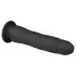 Easytoys - tapadókorongos 100% szilikon dildó (21cm) - fekete
