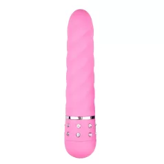 Easytoys Diamond - csavart rúd vibrátor (pink)
