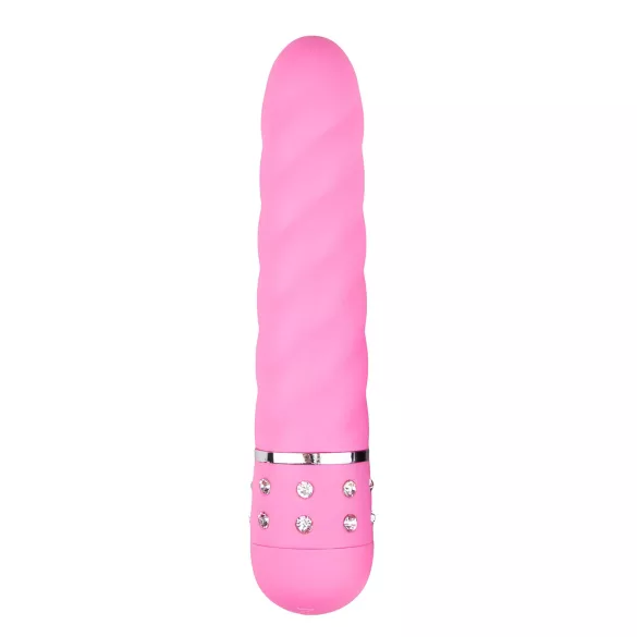 Easytoys Diamond - csavart rúd vibrátor (pink)