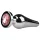 Easytoys Metal No.11 - pink köves kúp anál plug - ezüst (3,5cm)