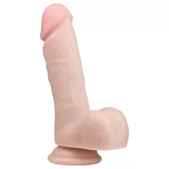   EasyToys - tapadókorongos, herés dildó (17,5 cm, testszínű)
