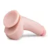 EasyToys - tapadókorongos, herés dildó (20 cm, testszínű)