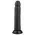 Easytoys - tapadókorongos élethű dildó (20,5cm) - fekete