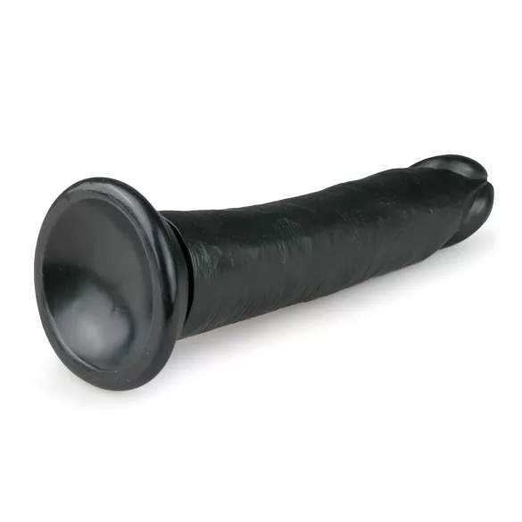 Easytoys - tapadókorongos élethű dildó (20,5cm) - fekete