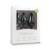 Easytoys - gyűrűs anál plug szett - 3db (fekete)