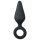 Easytoys Pointy Plug - gyűrűs anál plug - közepes (fekete)