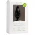 Easytoys Pointy Plug - gyűrűs anál plug - közepes (fekete)