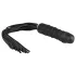 EasyToys Flogger - korbács és szilikon dildó egyben (fekete)