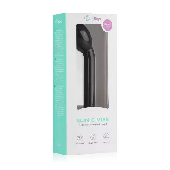 EasyToys Slim - G-pont vibrátor (fekete)