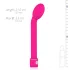 EasyToys Slim - vékony, hajlított fejű G-pont vibrátor (pink)