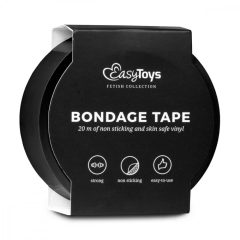 Easytoys Tape - bondage szalag - fekete (20m)