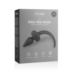 Easytoys Dog Tail - anál dildó (fekete)