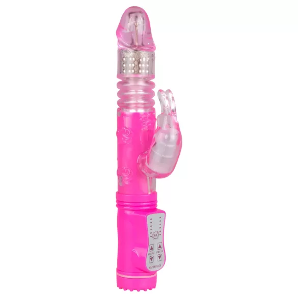 EasyToys Bunny - lökő vibrátor csiklókarral (pink)