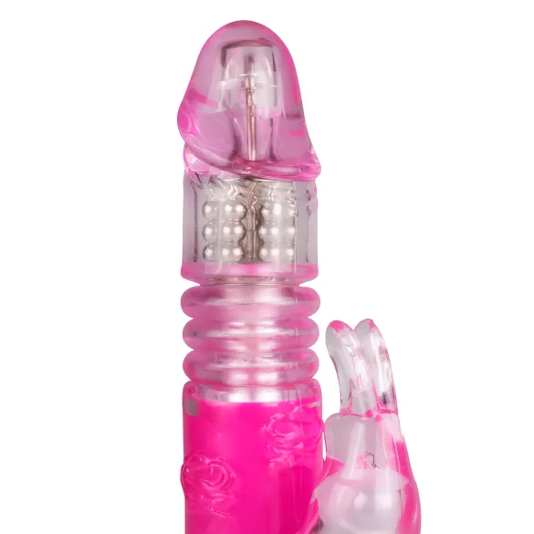 EasyToys Bunny - lökő vibrátor csiklókarral (pink)