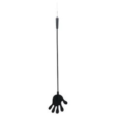   Rimba – Kéz alakú szilikon lovaglópálca - 40cm (fekete)