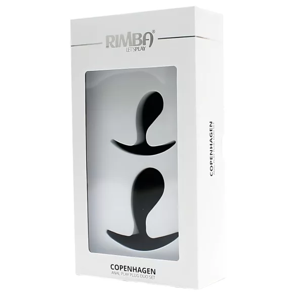 Rimba Copenhagen - anál plug szett - fekete (2db)