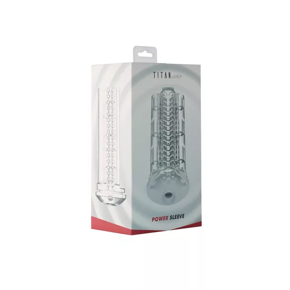 Kiiroo Titan Power - maszturbátor betét férfiaknak (átlátszó)