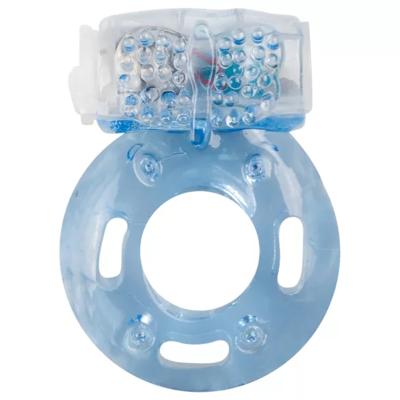 Easytoys - egyszeri vibrációs péniszgyűrű (kék)