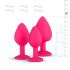 Easytoys Diamond - anál plug szett (pink)