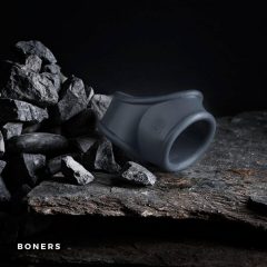   Boners Cocksling - péniszgyűrű és herenyújtó-gyűrű (szürke)