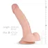 Real Fantasy Derek - herés élethű dildó - 22 cm (testszínű)