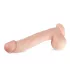 Real Fantasy Lexon - testszínű herés élethű dildó (33 cm)