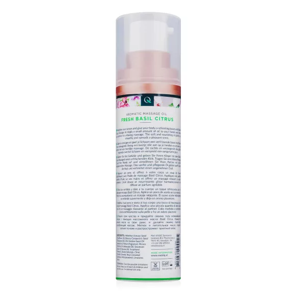 Exotiq - illatos masszázsolaj - bazsalikom-citrom (100 ml)