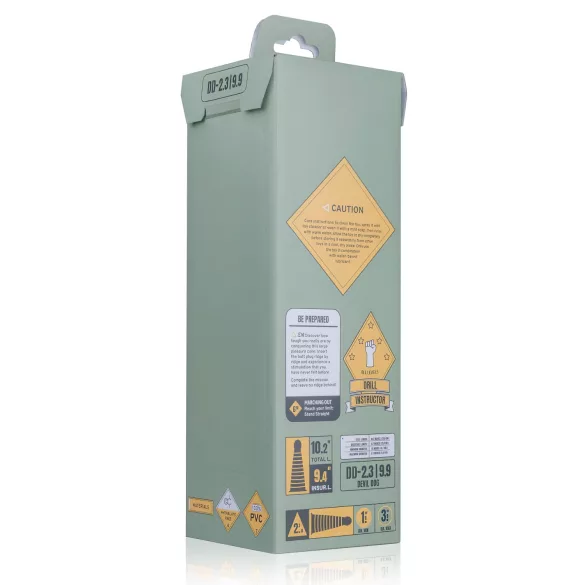 BUTTR Devil Dog - tapadókorongos dildó (fekete)