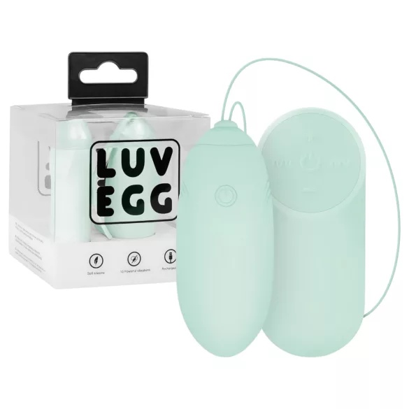LUV EGG - hordható akkus, rádiós vibrációs tojás (zöld)