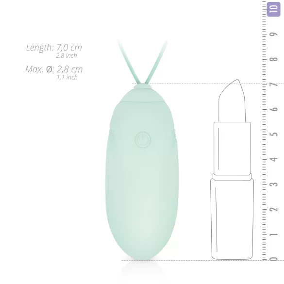LUV EGG - hordható akkus, rádiós vibrációs tojás (zöld)