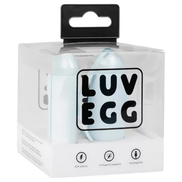 LUV EGG - hordható akkus, rádiós vibrotojás (kék)