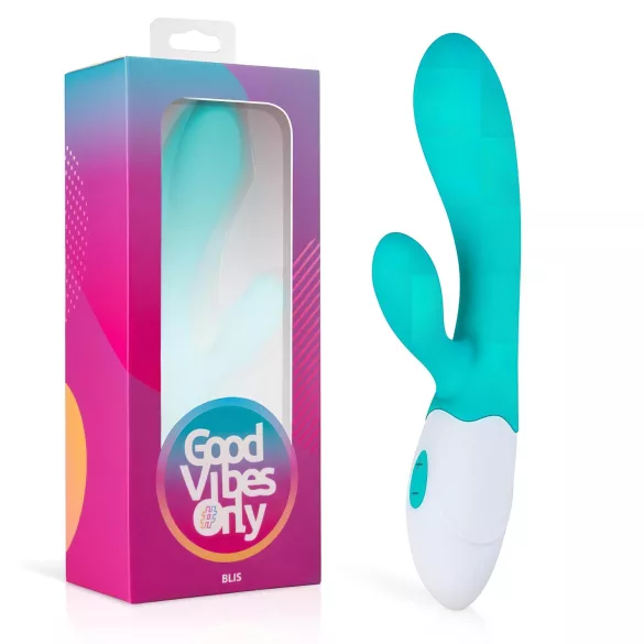 Good Vibes Only Blis Rabbit - csiklókaros vibrátor (türkiz)