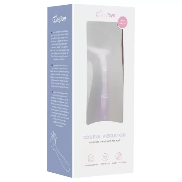 EasyToys Couple - akkus, vízálló párvibrátor (lila)
