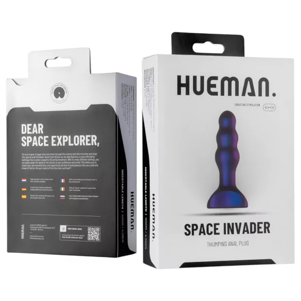 Hueman Space Inveder - akkus anál vibrátor (lila)