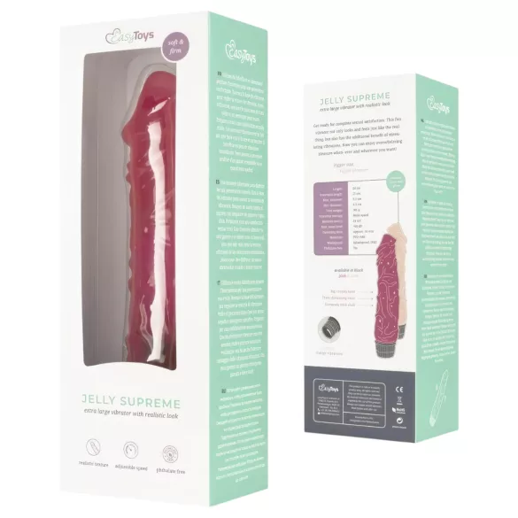 EasyToys Jelly Supreme - élethű vibrátor (pink)