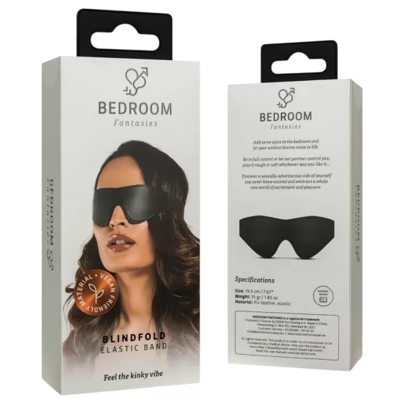 Bedroom Fantasies - bőr hatású szemtakaró (fekete)