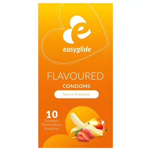 EasyGlide Flavoured - gyümölcs ízű óvszer (10 db)