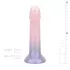 EasyToys Mermaid - csillámos dildó - 19cm (pink)