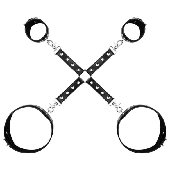 Bedroom Fantasies - csukló- és comb bilincs (fekete)