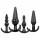 EasyToys - anál plug szett - 4 részes (fekete)
