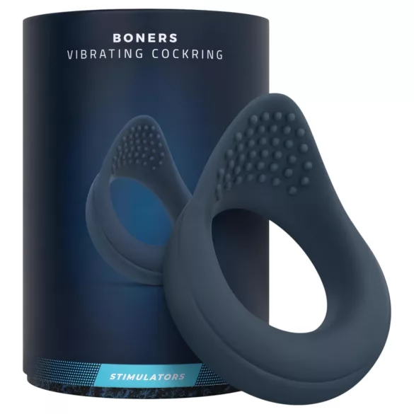 Boners - rezgő péniszgyűrű (kék)