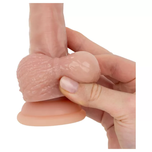 Real Fantasy Declan - testszínű élethű dildó előbőrrel (18 cm)