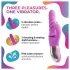 Good Vibes Only - forgó-lökő vibrátor csiklókarral (rózsaszín)
