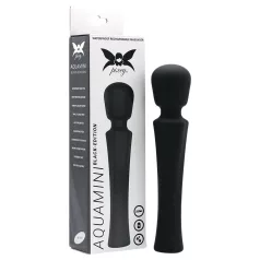 Pixey Aquamini - mini wand vibrátor (fekete)