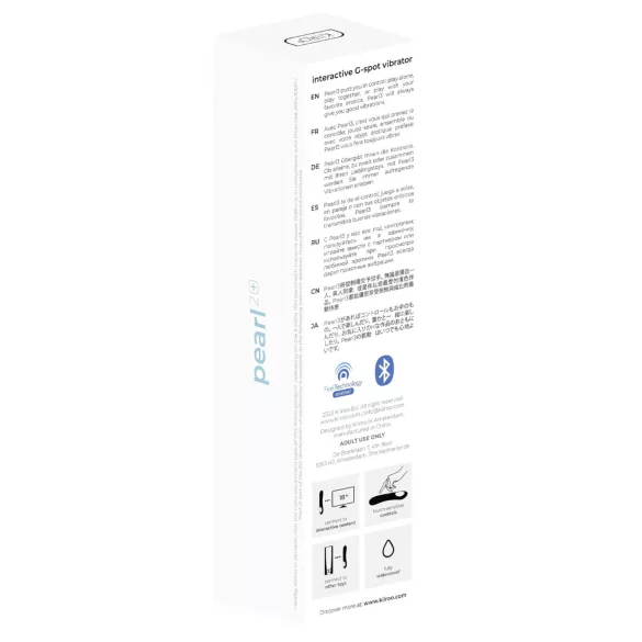 Kiiroo Pearl 2 - interaktív, vízálló G-pont vibrátor (kék)