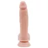 Mr. Dixx 7.6 - tapadókorongos, herés dildó - natúr (19,5cm)